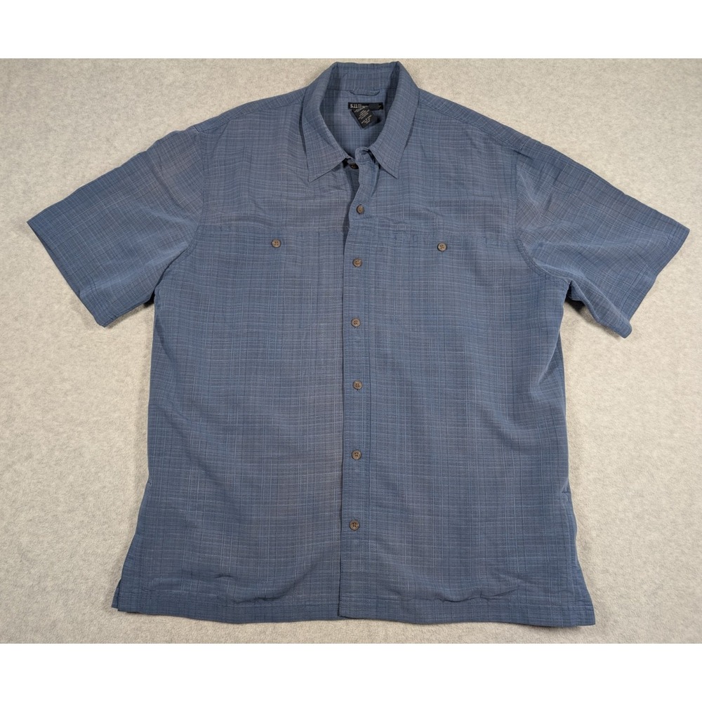 5.11 Tactical Men Shirt XL Covert Conceal Carry Casual Snap Button‎ Performance